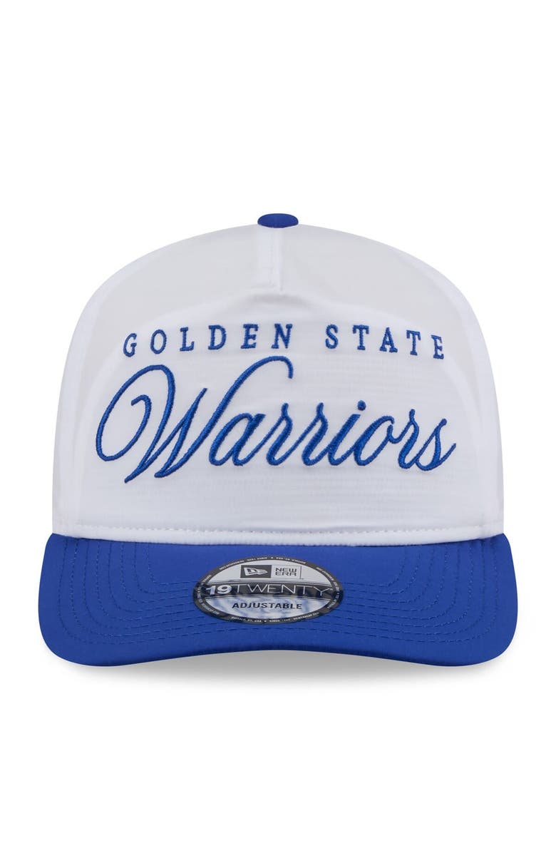 New Era Men's New Era White/Royal Golden State Warriors 2025 NBA Draft On-Stage Nylon 19TWENTY Adjustable Hat, Alternate, color, White