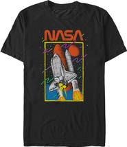 NASA Men's NASA Rocket Retro Logo Graphic T-Shirt