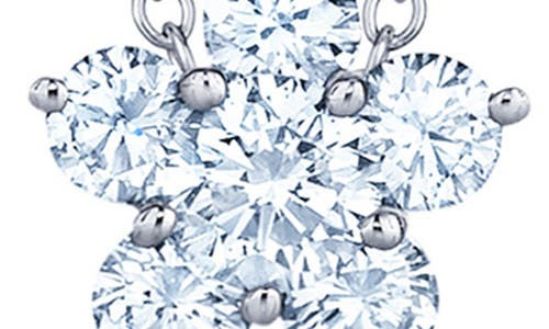 Kwiat Floral Diamond Cluster Pendant Necklace In White