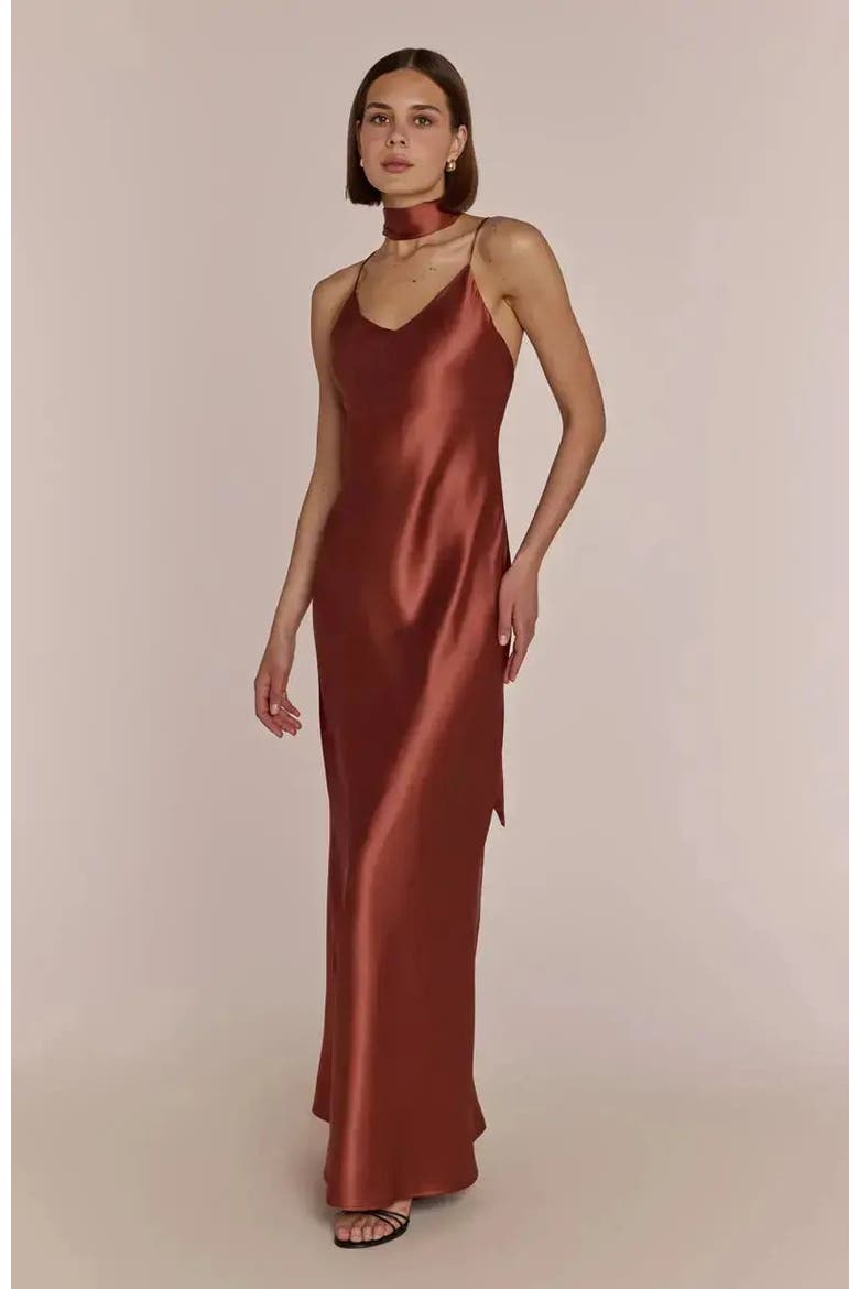 Brooklyn Slip Dress, Alternate, color, Terracotta