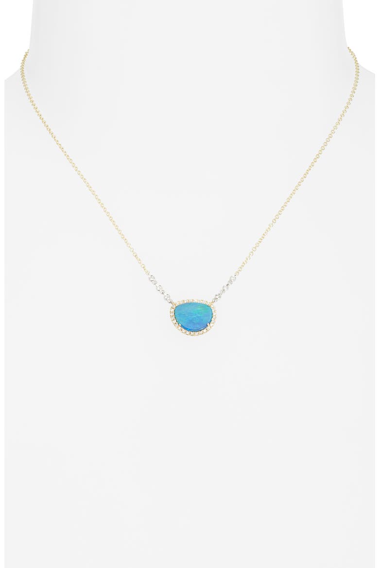 Opal & Diamond Pendant Necklace, Alternate, color, GOLD