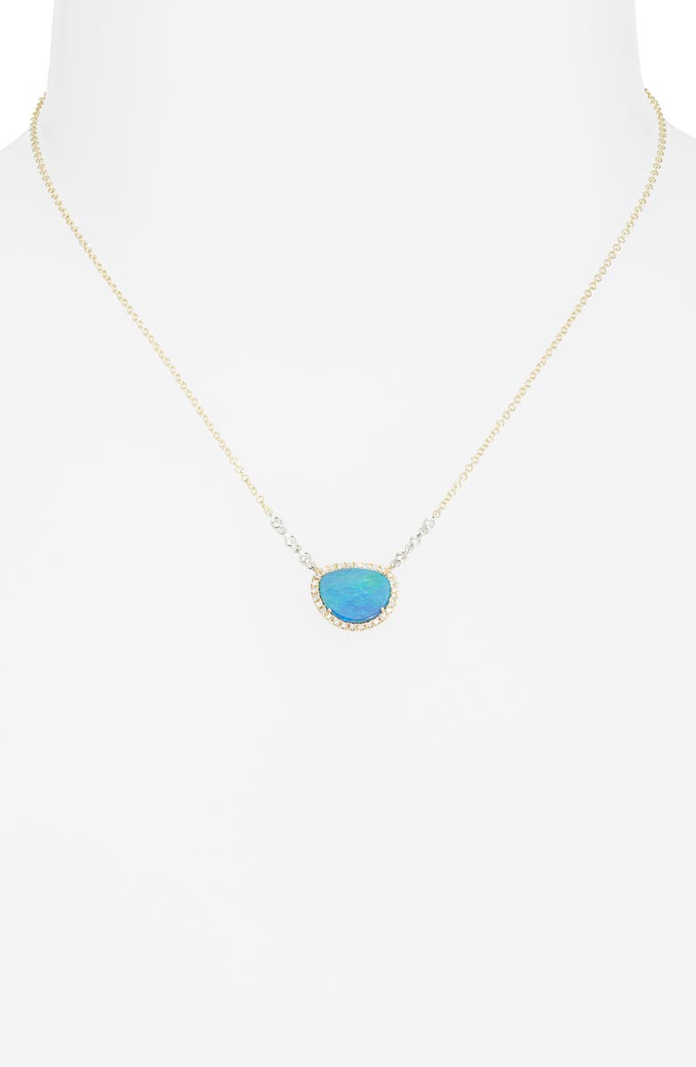 Meira T Opal & Diamond Pendant Necklace, Alternate, color, Gold