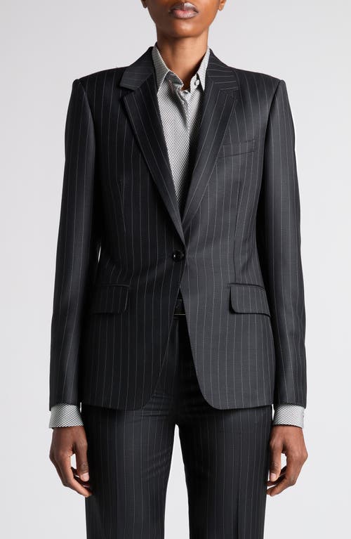Tom Ford Pinstripe-pattern Single-breasted Blazer In Multi