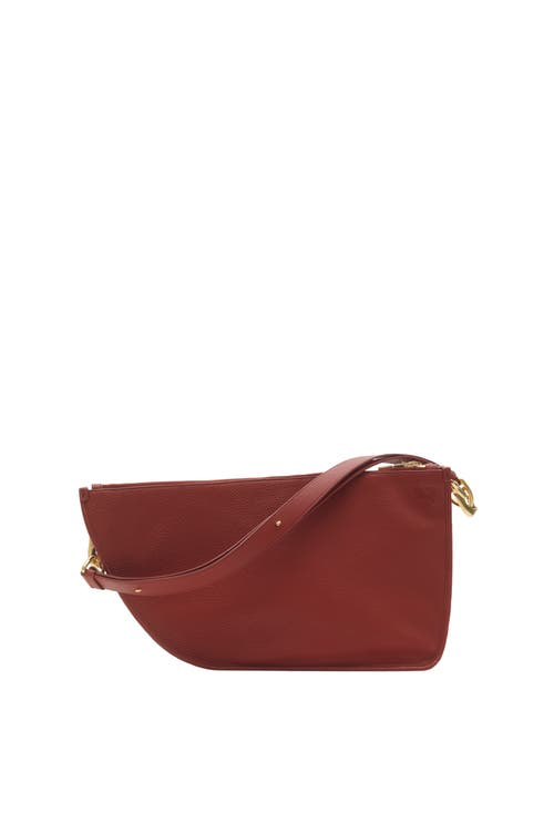 Shop Burberry Shield Twin Bag In Rust