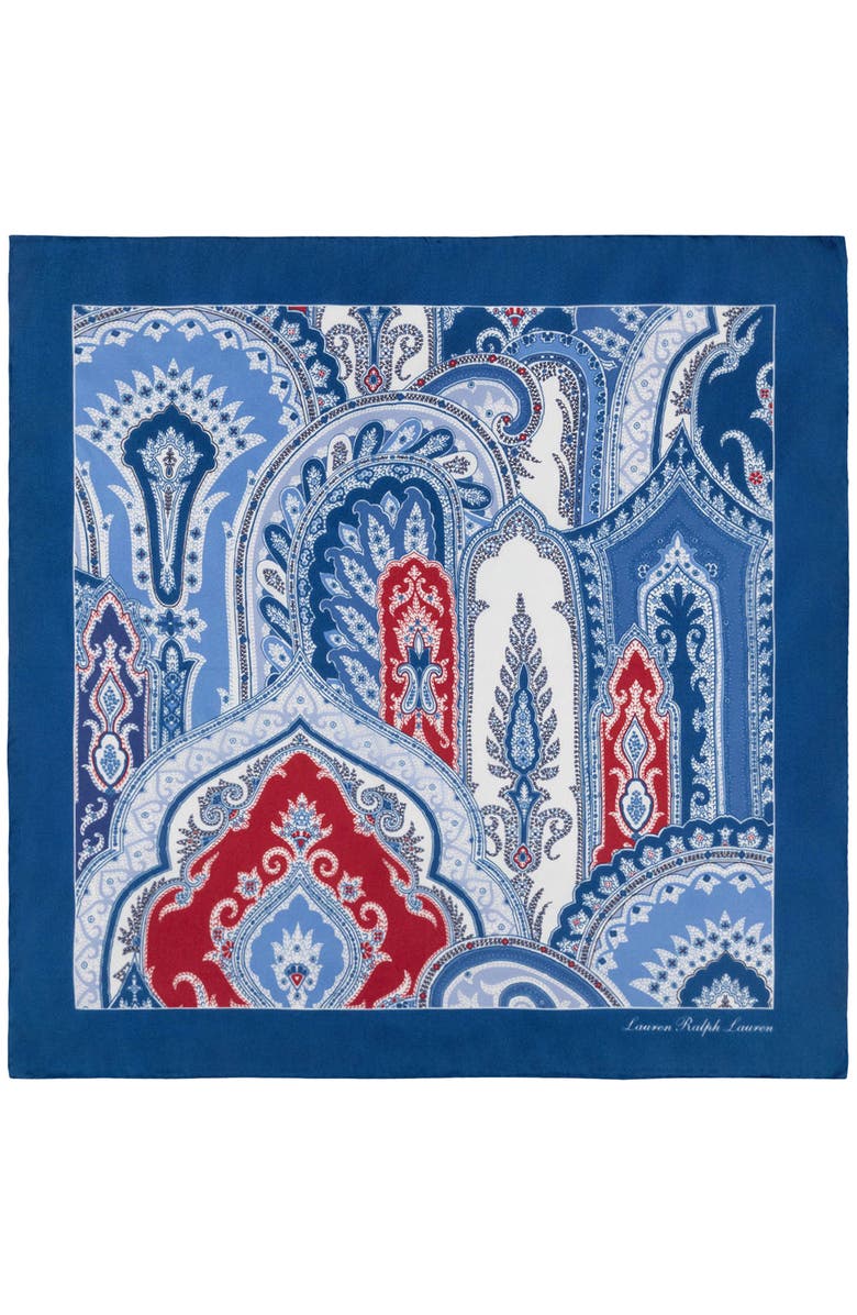 Polo Ralph Lauren Paisley Silk Small Square Scarf, Alternate, color, 