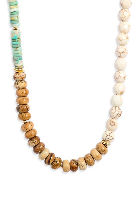 Trio 14k Gold-Filled Stone Necklace