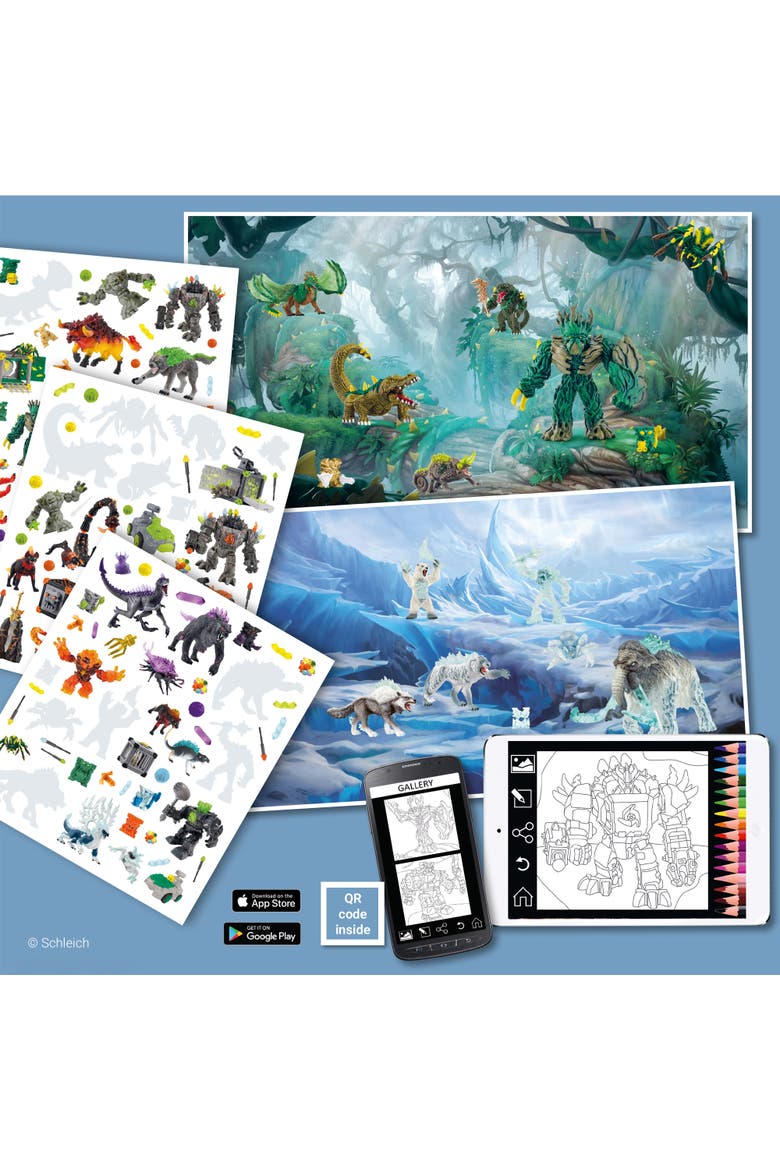 Panorama Sticker Book, Alternate, color, Multicolored