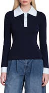 Avec Les Filles Long Sleeve Polo