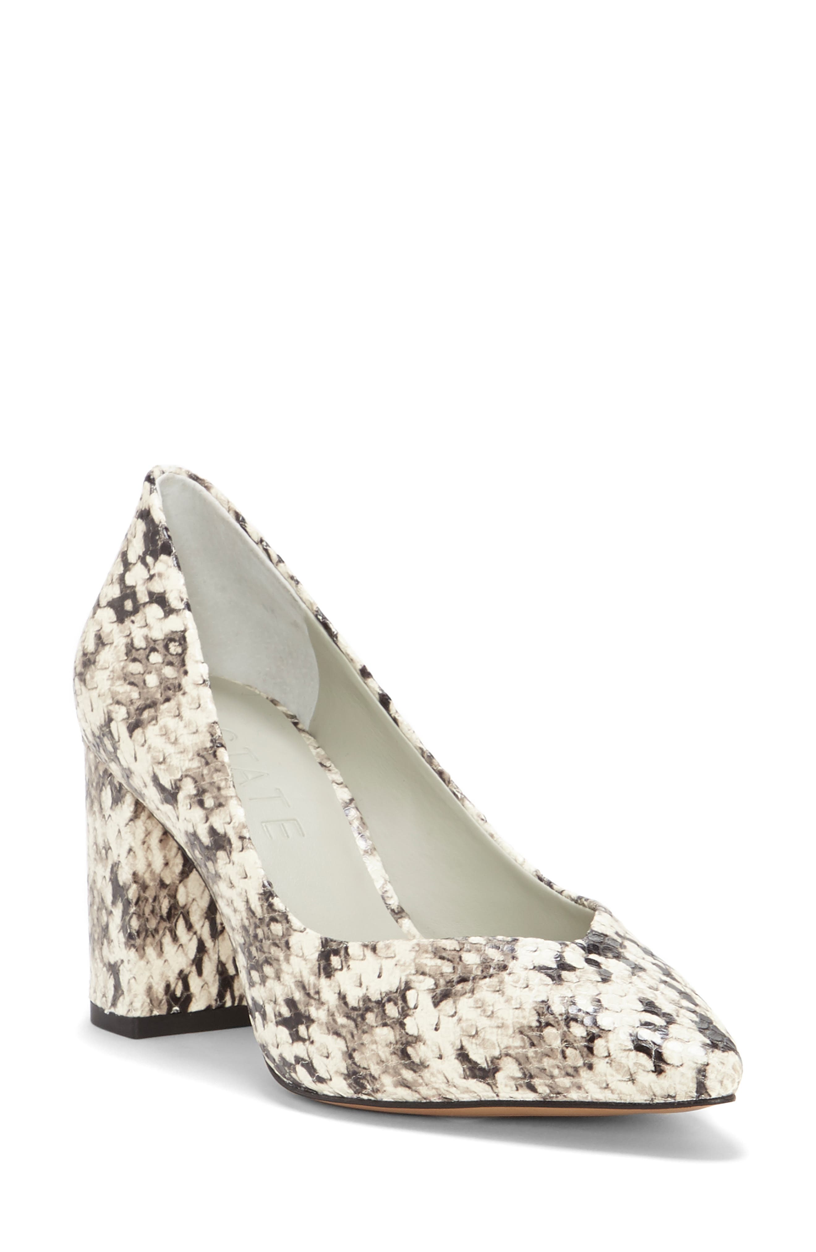 Saffy Block Heel Pump, Main, color, ROCCIA LEATHER