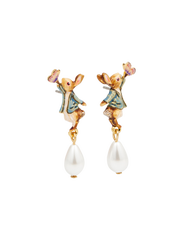 Fable England x Peter Rabbit Butterfly Pearl Drop Earrings