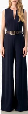 IVONNE Sleeveless V-Neck Wide-Leg Jumpsuit
