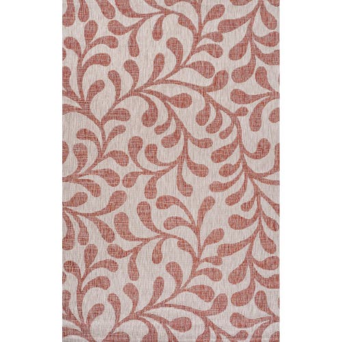 Jonathan Y Vine All Over Indoor/outdoor Area Rug In Red/beige