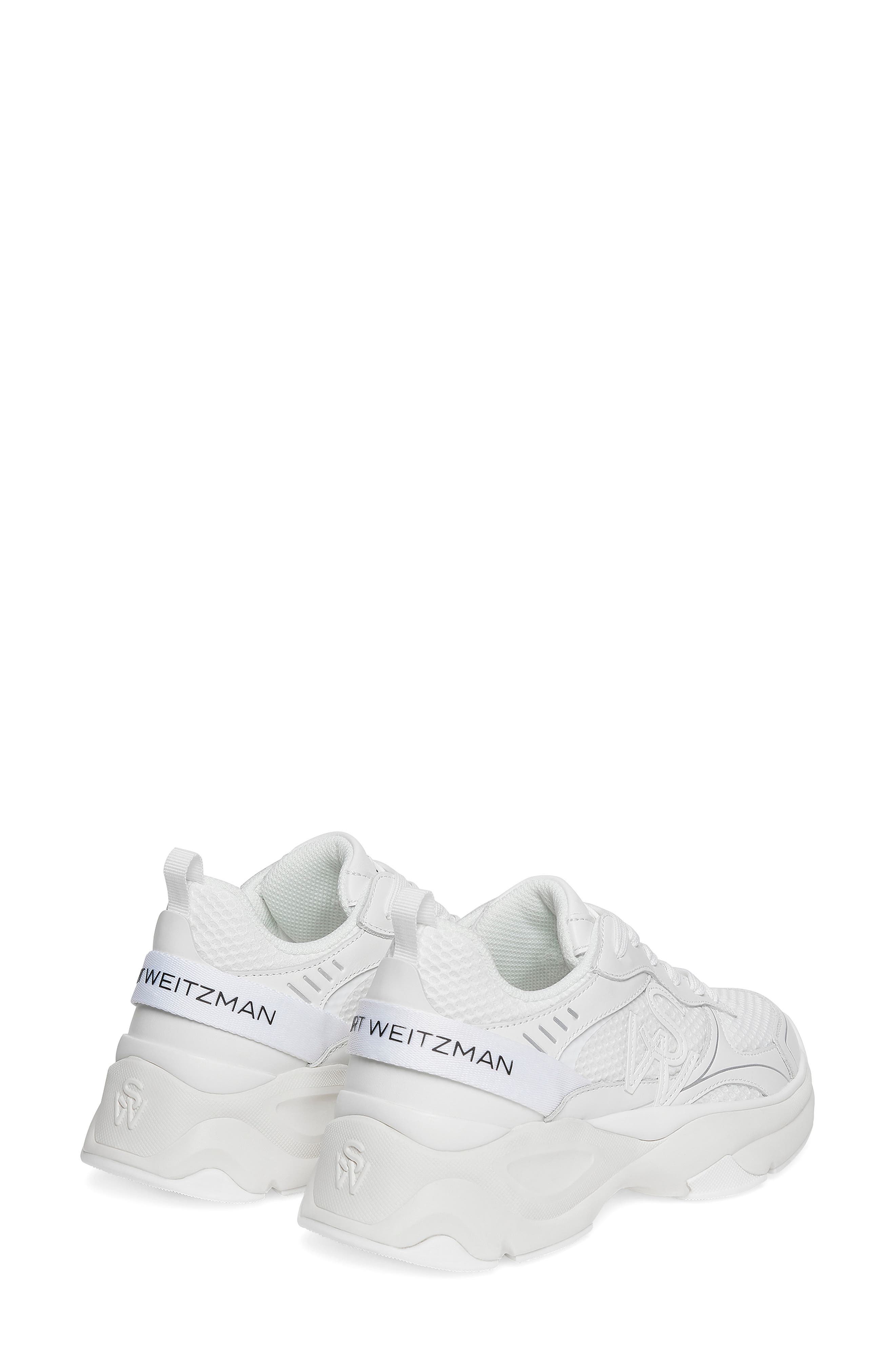 Chunky Sole Sneaker, Alternate, color, WHITE LEATHER