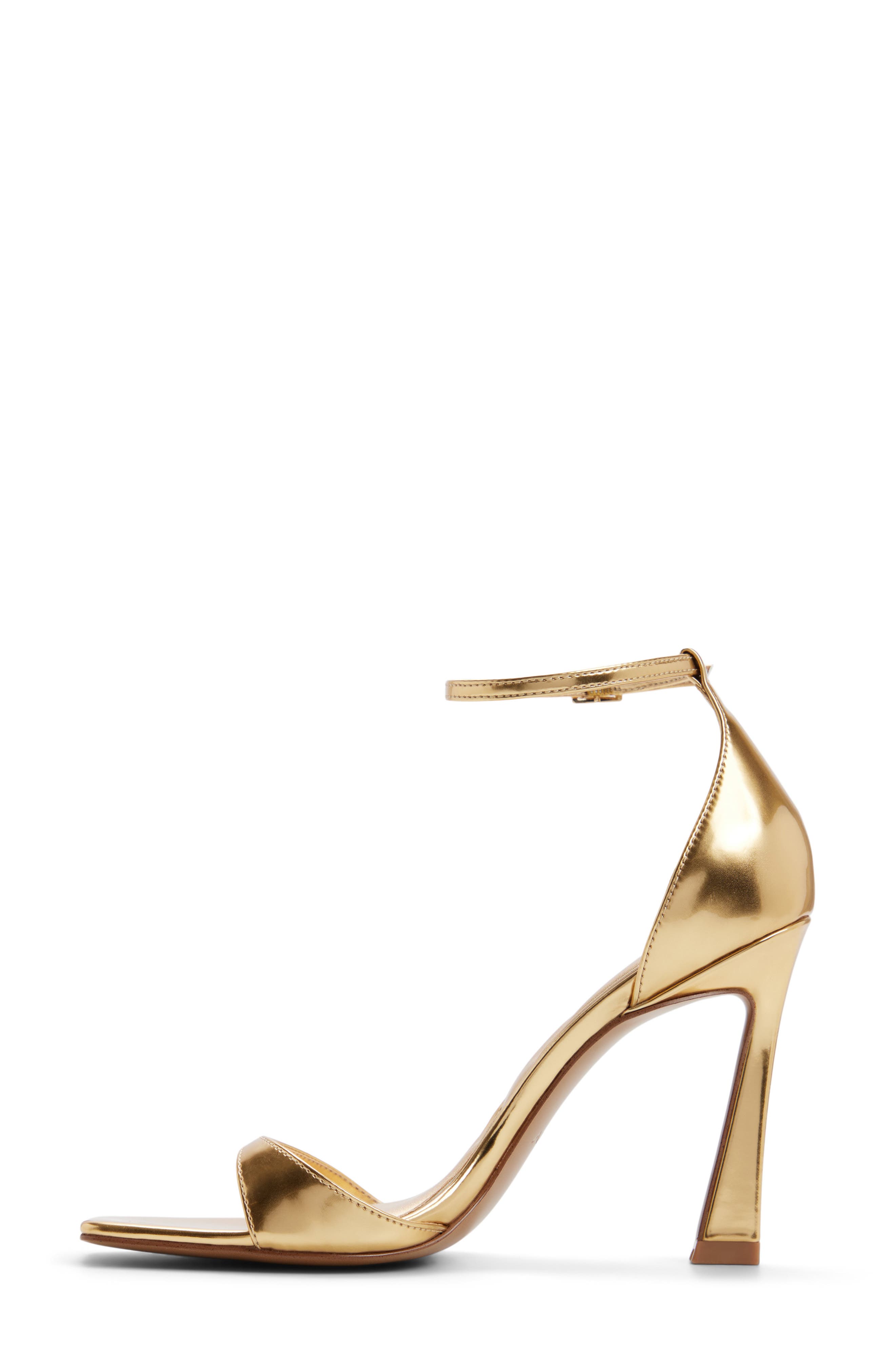 Evvie Ankle Strap Sandal, Alternate, color, GOLD