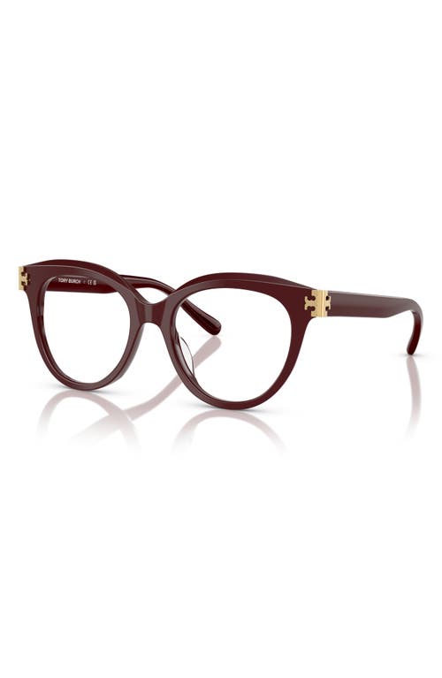 Tory Burch 51mm Phantos Optical Glasses In Red