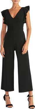 RACHEL Rachel Roy Kate Ruffle Sleeve V-Neck Jumpsuit