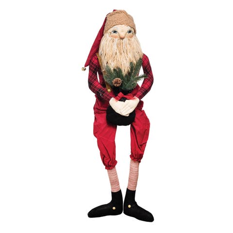 Edgarton Santa Joe Spencer Gathered Traditions Christmas Art Doll Figure