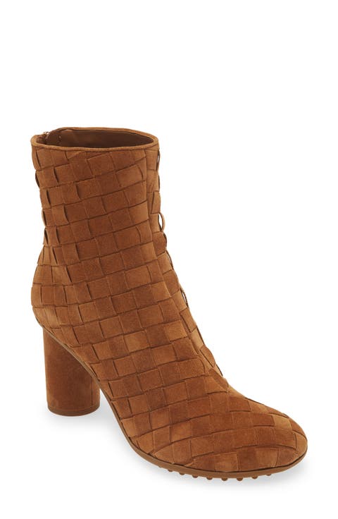 ショートブーツ・ブーティ BOTTEGA VENETA ATOMIC ANKLE BOOTS IN INTRECCIATO NAPPA BOTTEGA VENETA Atomic intrecciato leather ankle boots | NET
