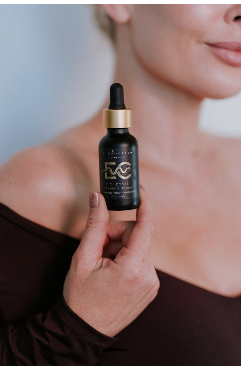 Intoxicated Cosmetics E.C.Dysis Vitamin C Serum | 1fl.oz/30ml | 15% L-Ascorbic Acid | Ferulic Acid| Brightening, Smoothing, Hydrating, Alternate, color, NO COLOR