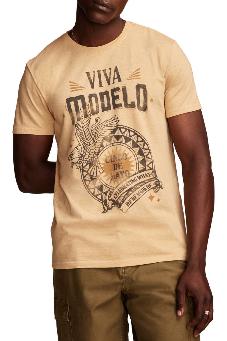 Modelo Cinco de Mayo Graphic T-Shirt, Main, color, PALE GOLD