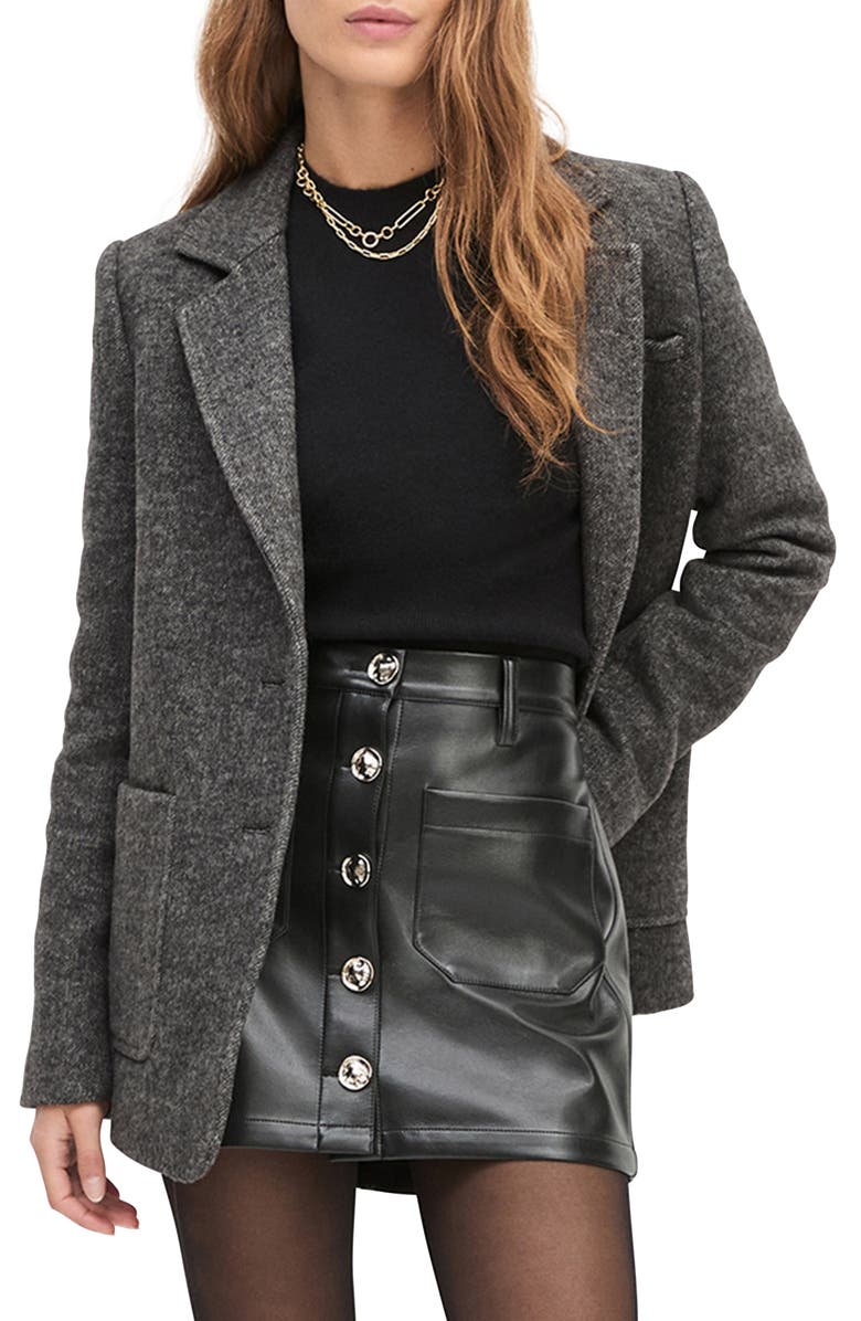 Favorite Daughter The Cheshire Jacket, Main, color, Grey Twill