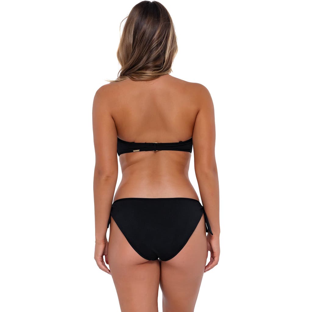 Sunsets Lula Reversible Hipster Bikini Swim Bottoms In Black