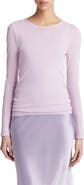Vince Semisheer Rib Long Sleeve Top