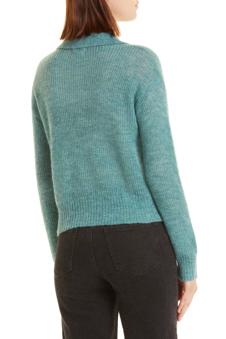 Polo Sweater, Alternate, color, KALE GREEN