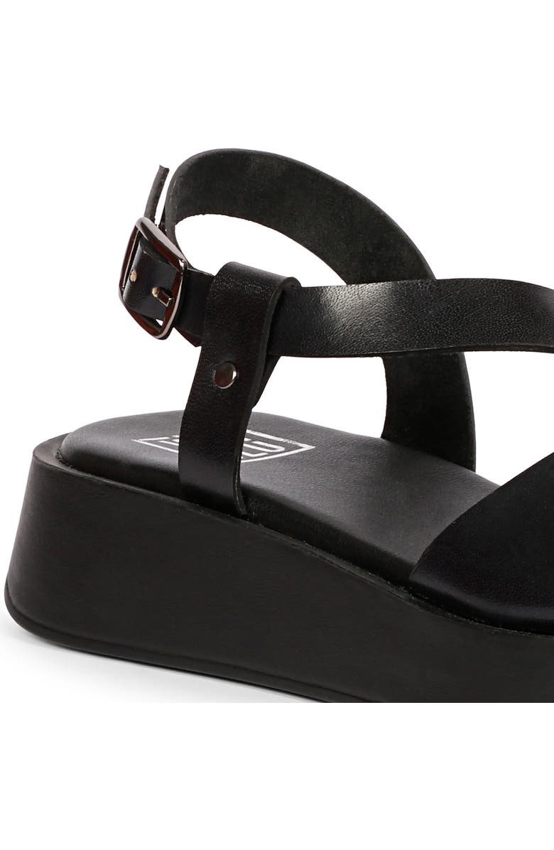 VIVI BLU Nasrin Ankle Strap Platform Wedge Sandal, Alternate, color, Black