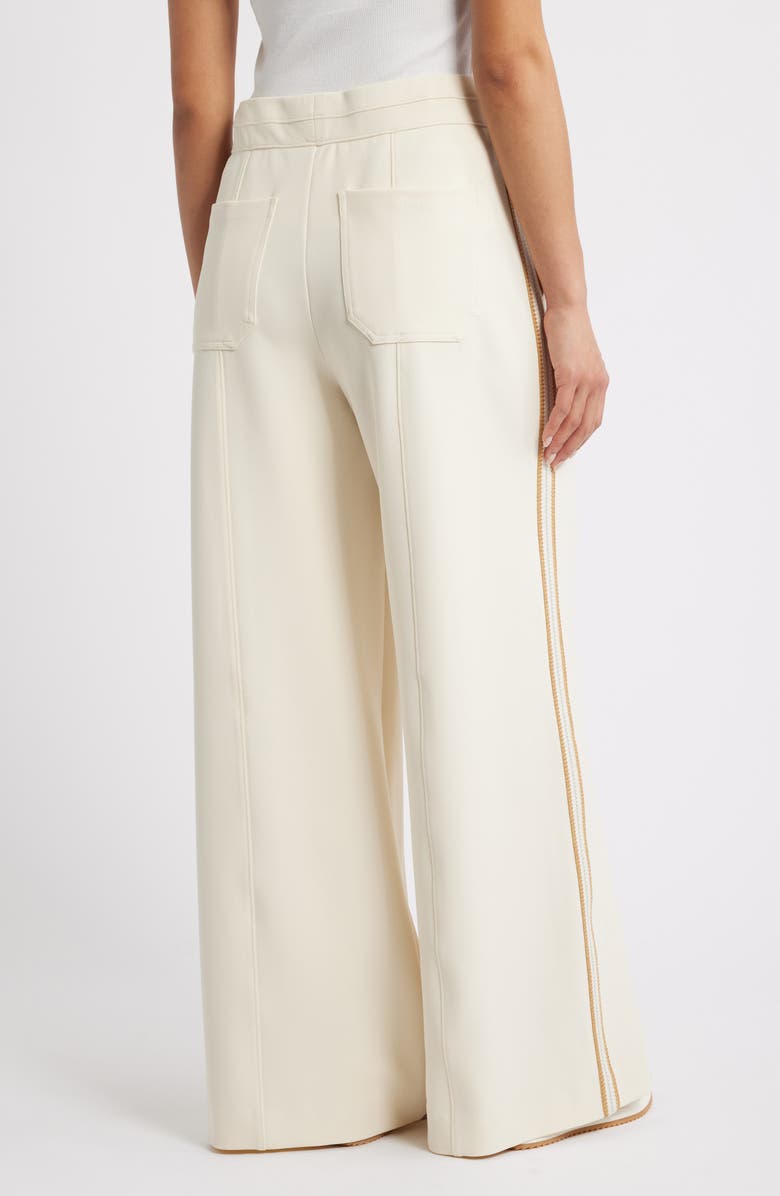 Wit & Wisdom Skyrise Pintuck Palazzo Pants, Alternate, color, Ecru