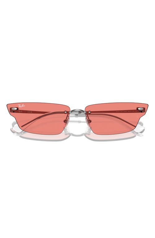 Ray Ban Anh Bio-based Sunglasses Gunmetal Frame Pink Lenses 63-15