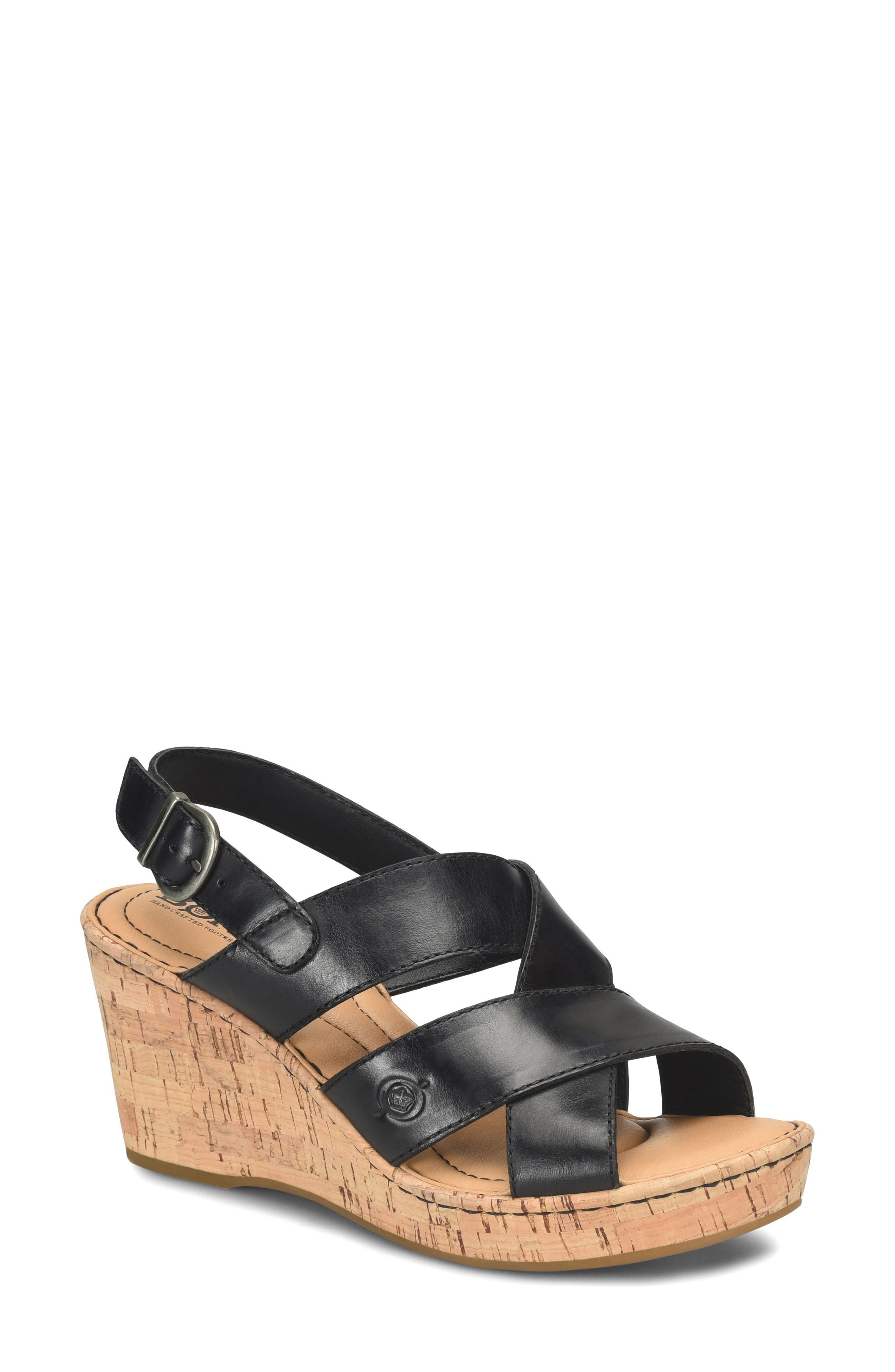 Børn Sami Cork Wedge Sandal, Main, color, 