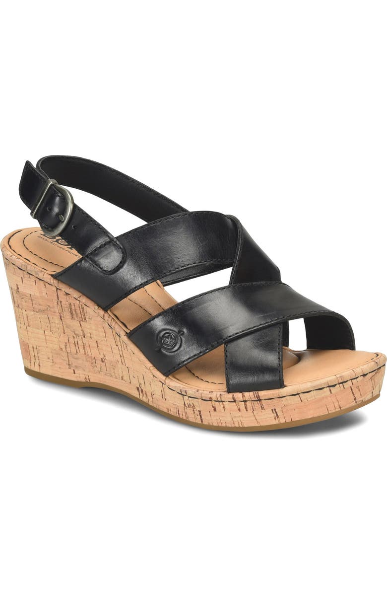 Børn Sami Cork Wedge Sandal, Main, color,
