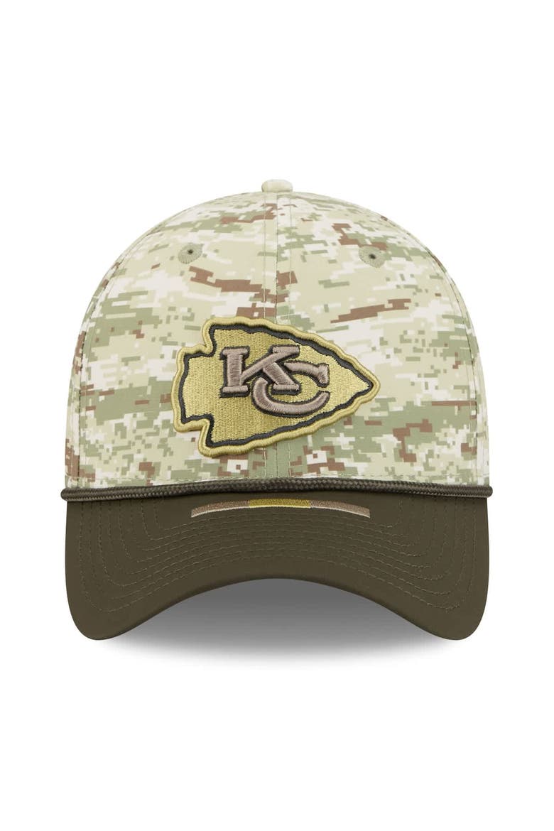 Men's New Era  Camo Kansas City Chiefs 2025 Salute to Service 39THIRTY Flex Hat, Alternate, color, Camo
