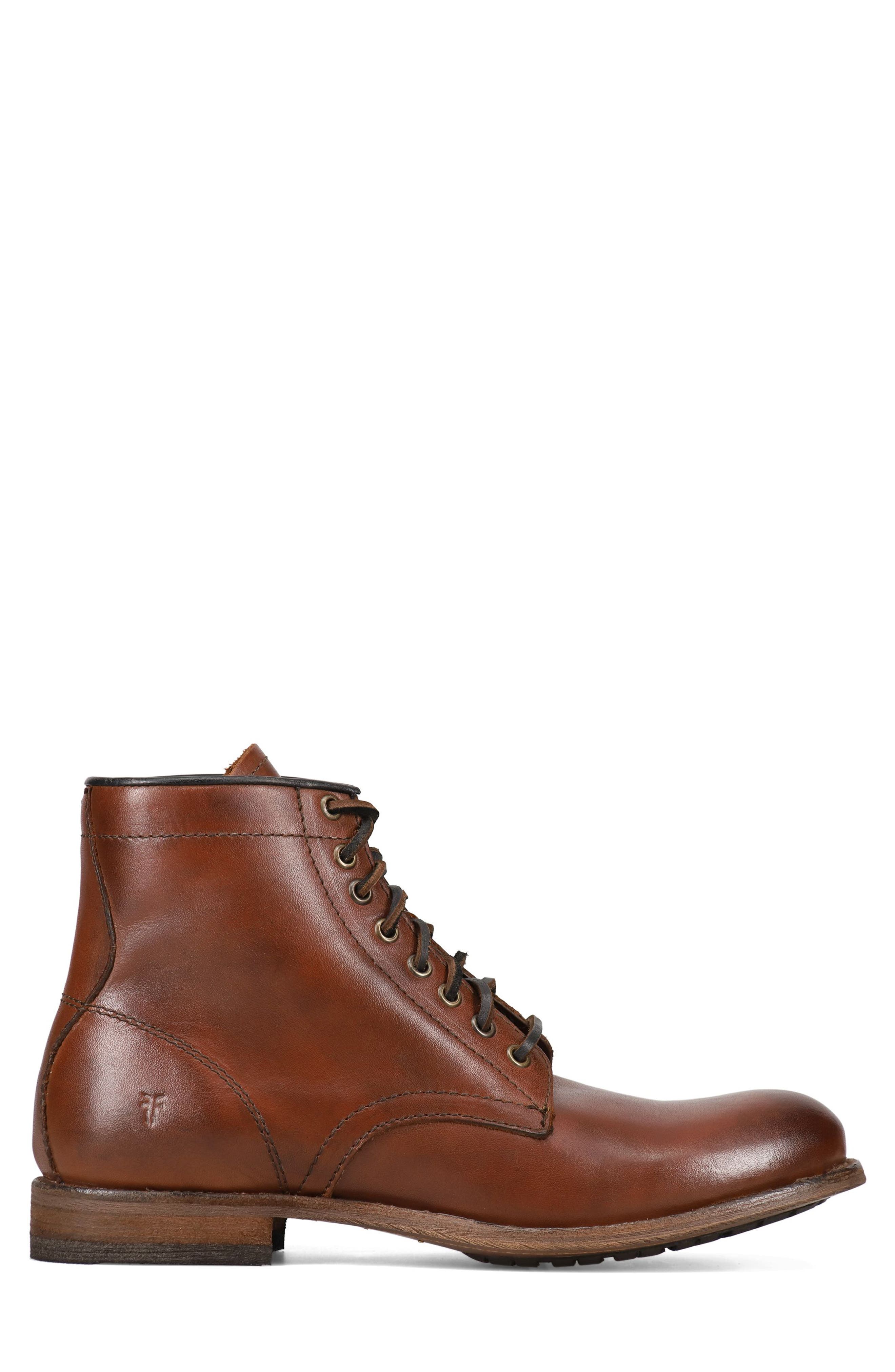 Tyler Flex Lace-Up Boot, Alternate, color, COGNAC