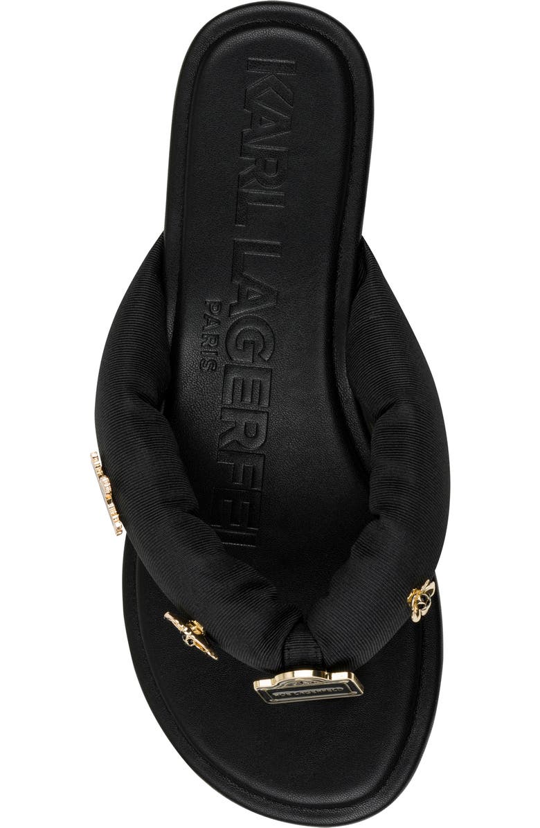 KARL LAGERFELD PARIS Ceejay Rue Pins Flip Flop, Alternate, color,