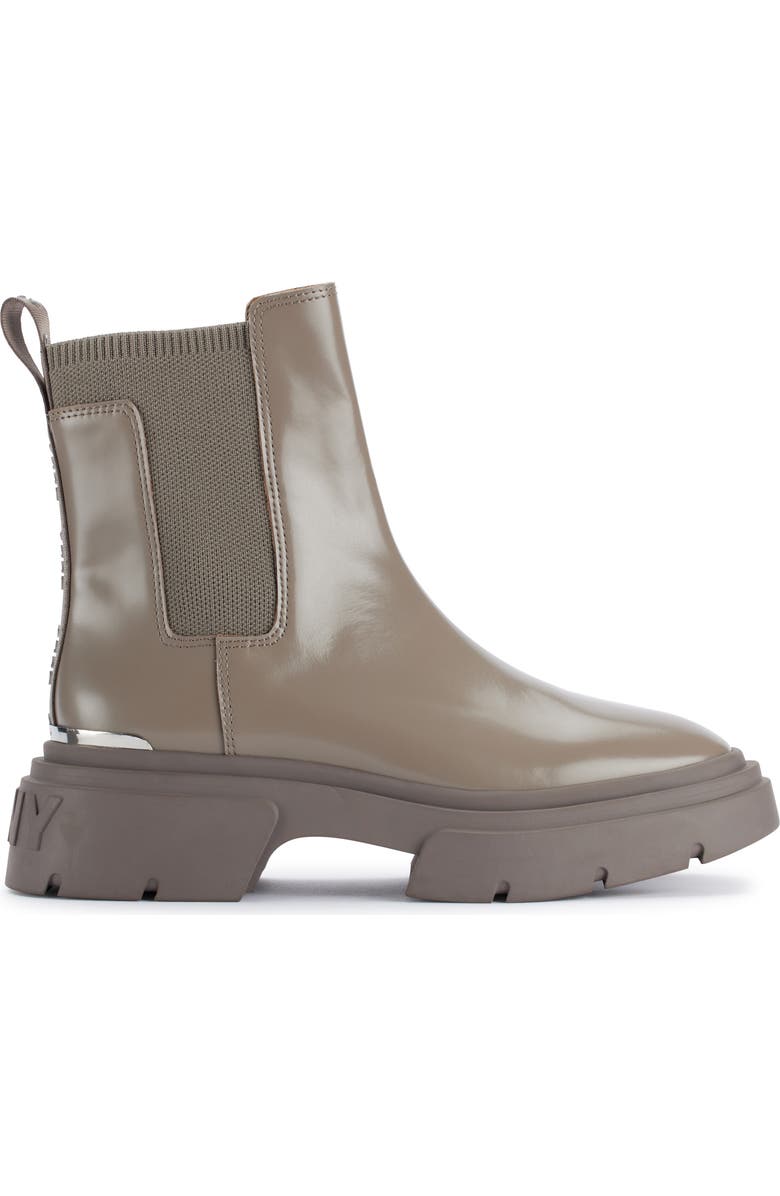 DKNY Fenella Lug Sole Chelsea Boot, Alternate, color, Ash