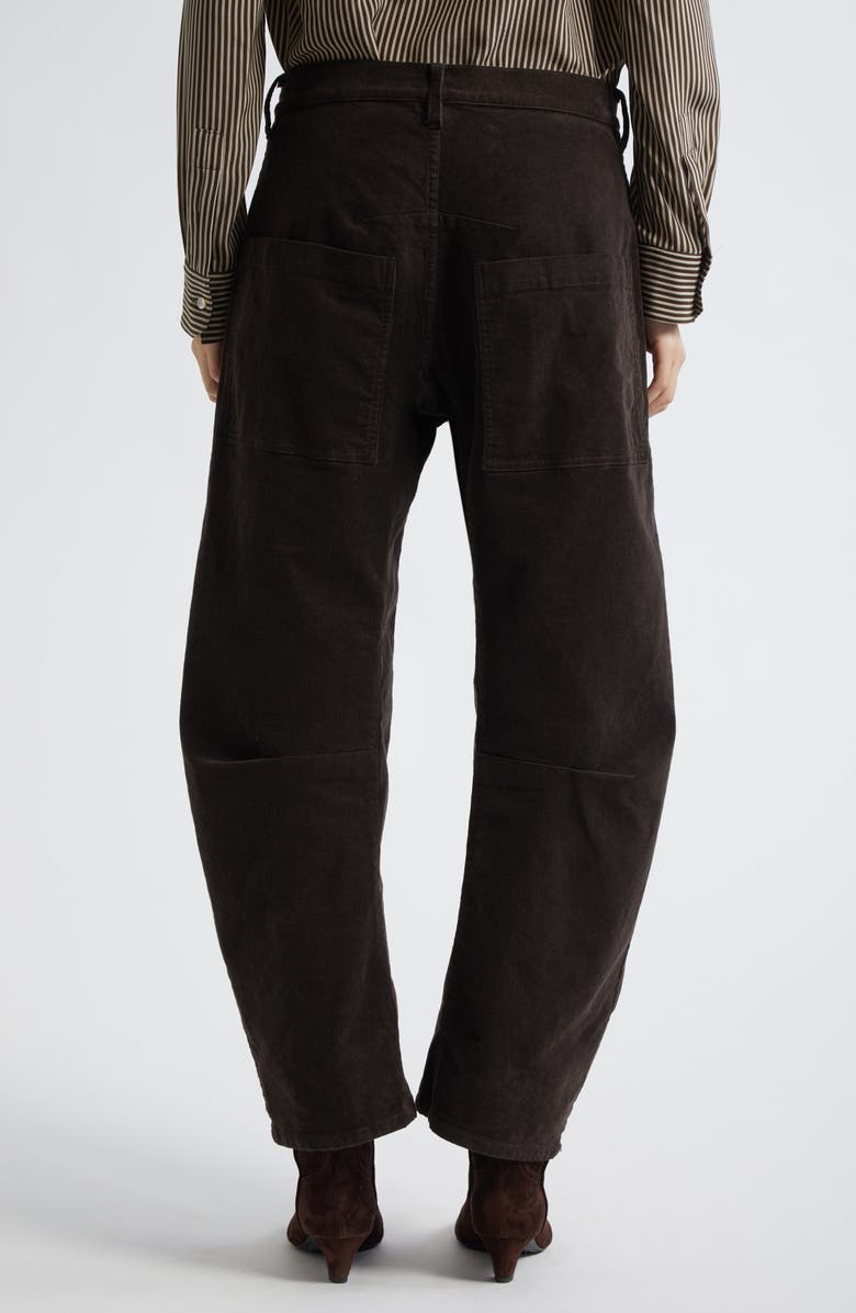 Nili Lotan Shon Corduroy Pants, Alternate, color, Chocolate Brown