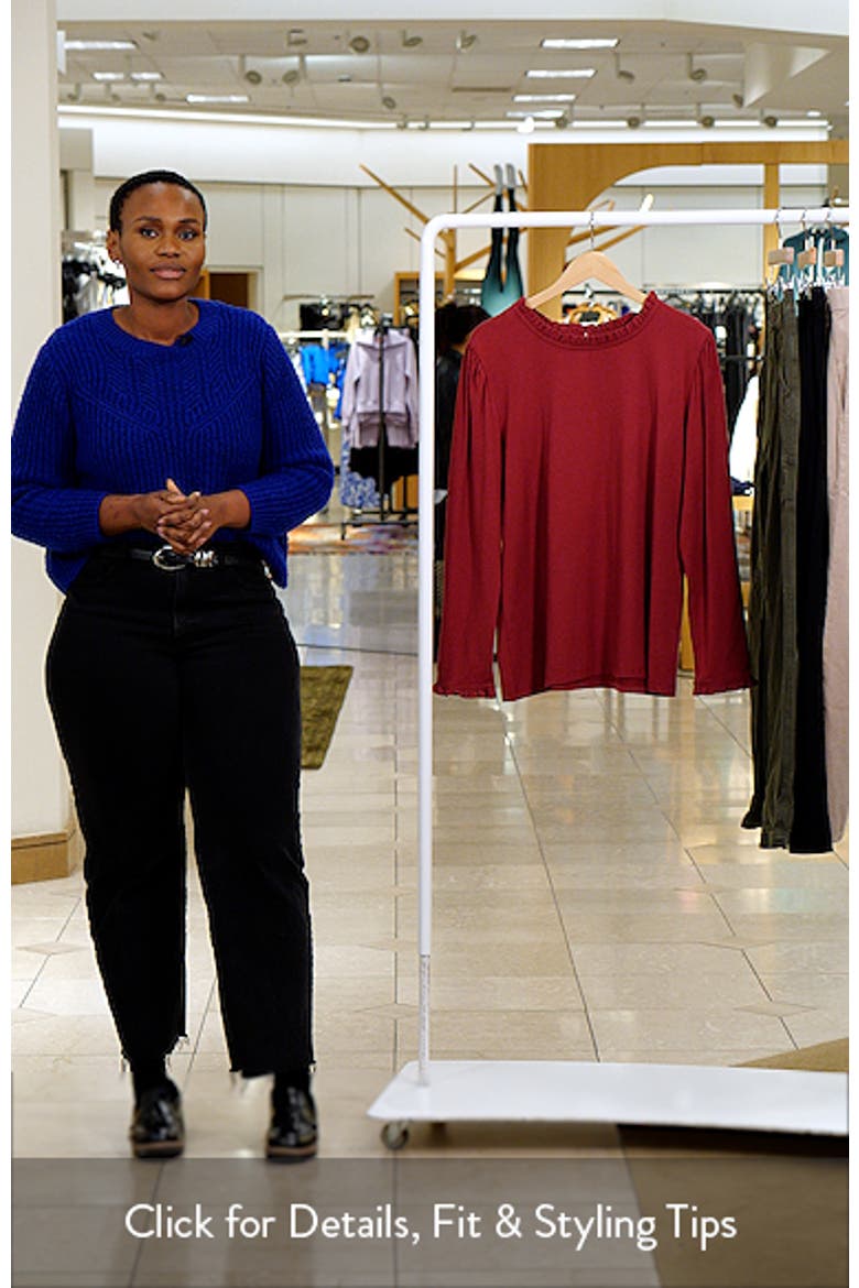 Ruffle Detail Knit Top video
