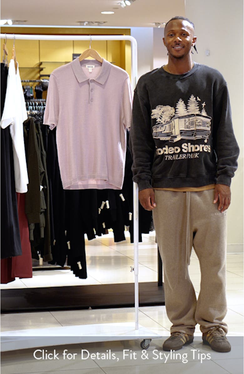 Solid Cotton Blend Polo Sweater, sales video thumbnail