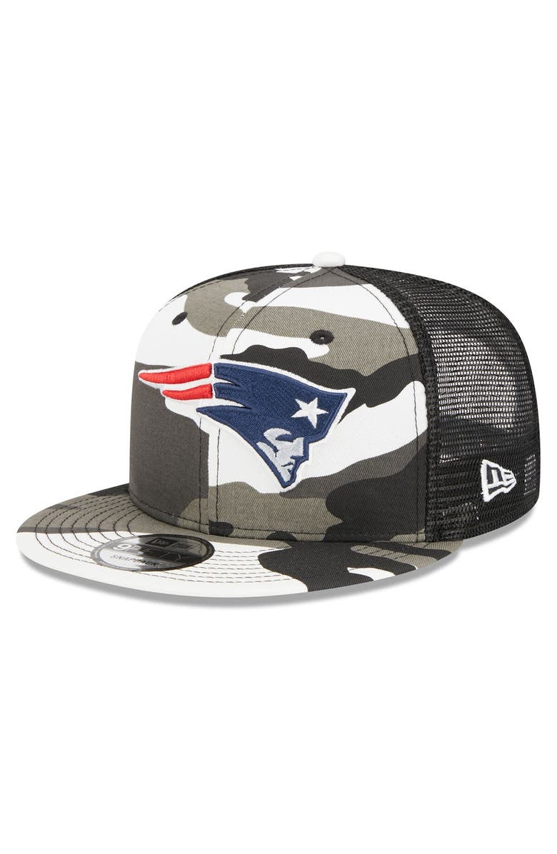 New Era Men's New Era Urban Camo New England Patriots 9FIFTY Trucker Snapback Hat, Main, color, 