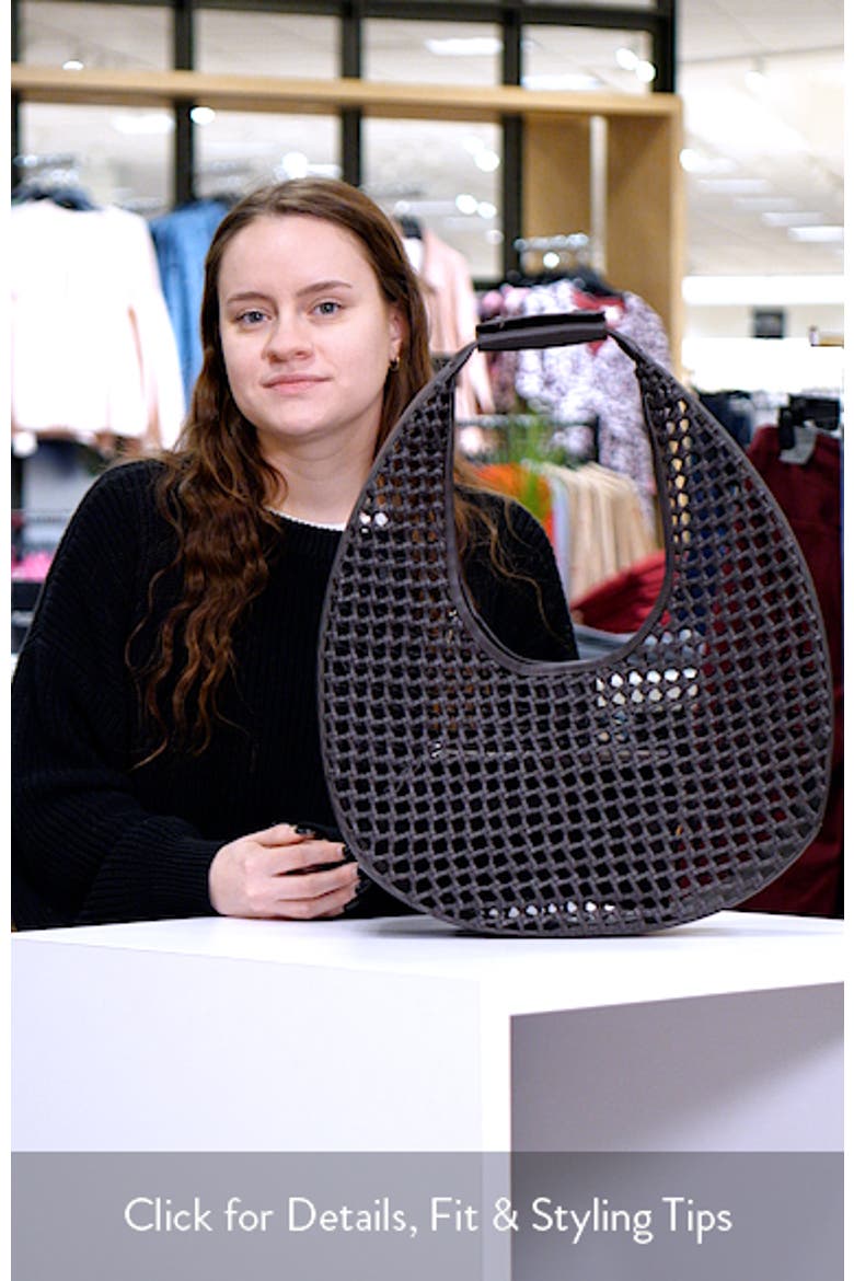 Moon Woven Leather Top Handle Tote video