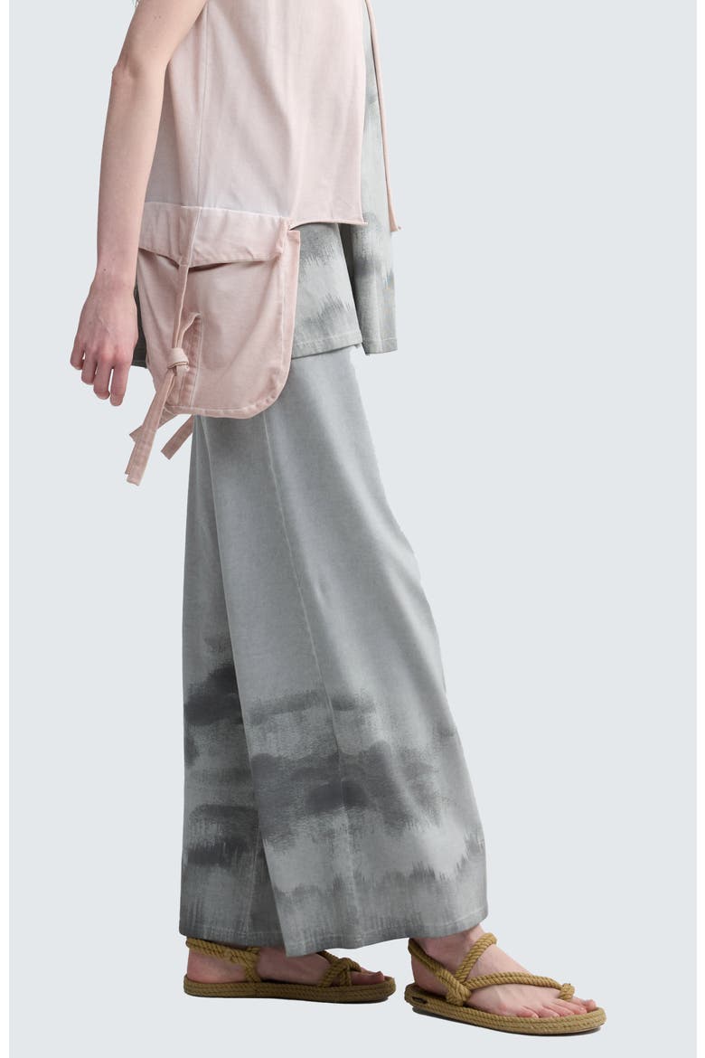 Daris Garment-Dyed A-Line Pants, Alternate, color, Ash Grey