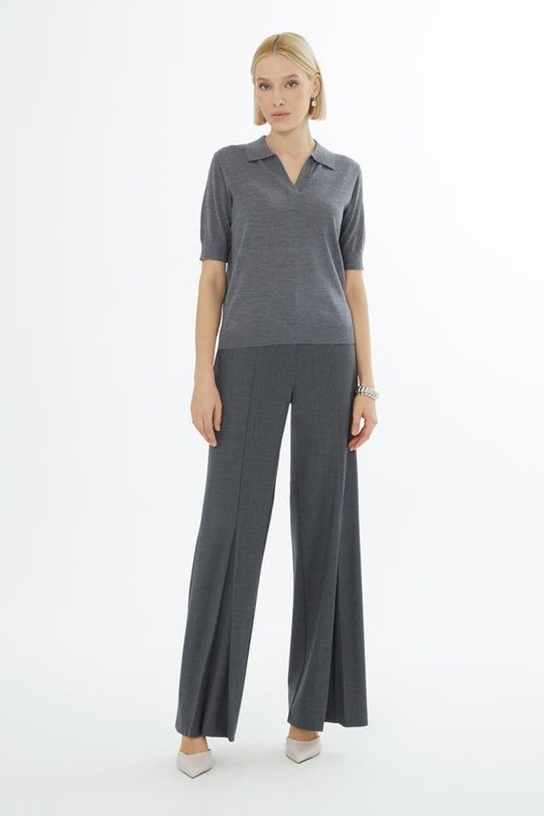 Off-Shoulder Knit Sweater, Alternate, color, Grey