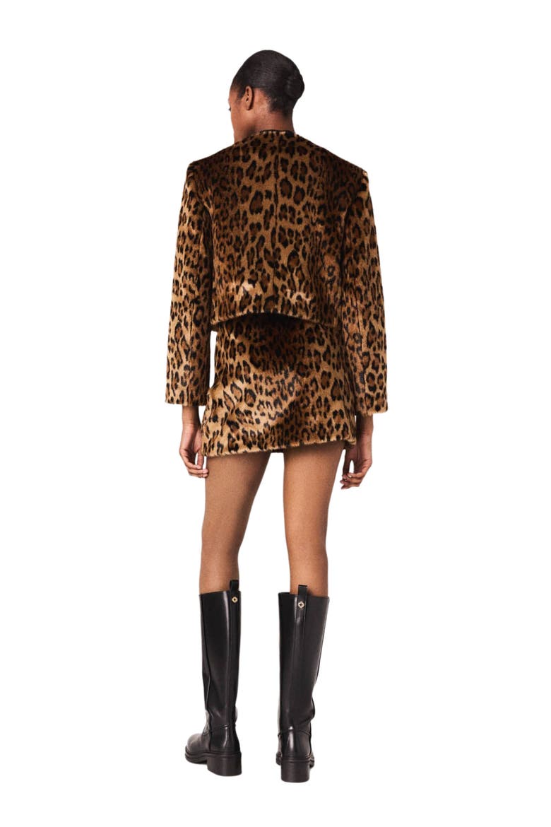 Leopard faux fur jacket, Alternate, color, Big leopard print