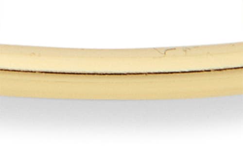 Argento Vivo Thin Rectangle Hoop Earrings In Gold