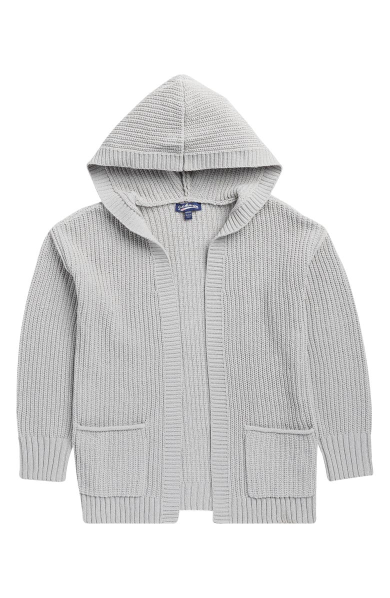 Freshman Kids' Hooded Open Cardigan, Main, color, Vapor Blue