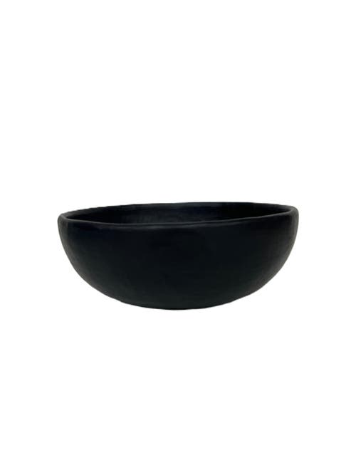 Nimmit Longpi Black Stone Pottery Handmade Bowl In Black