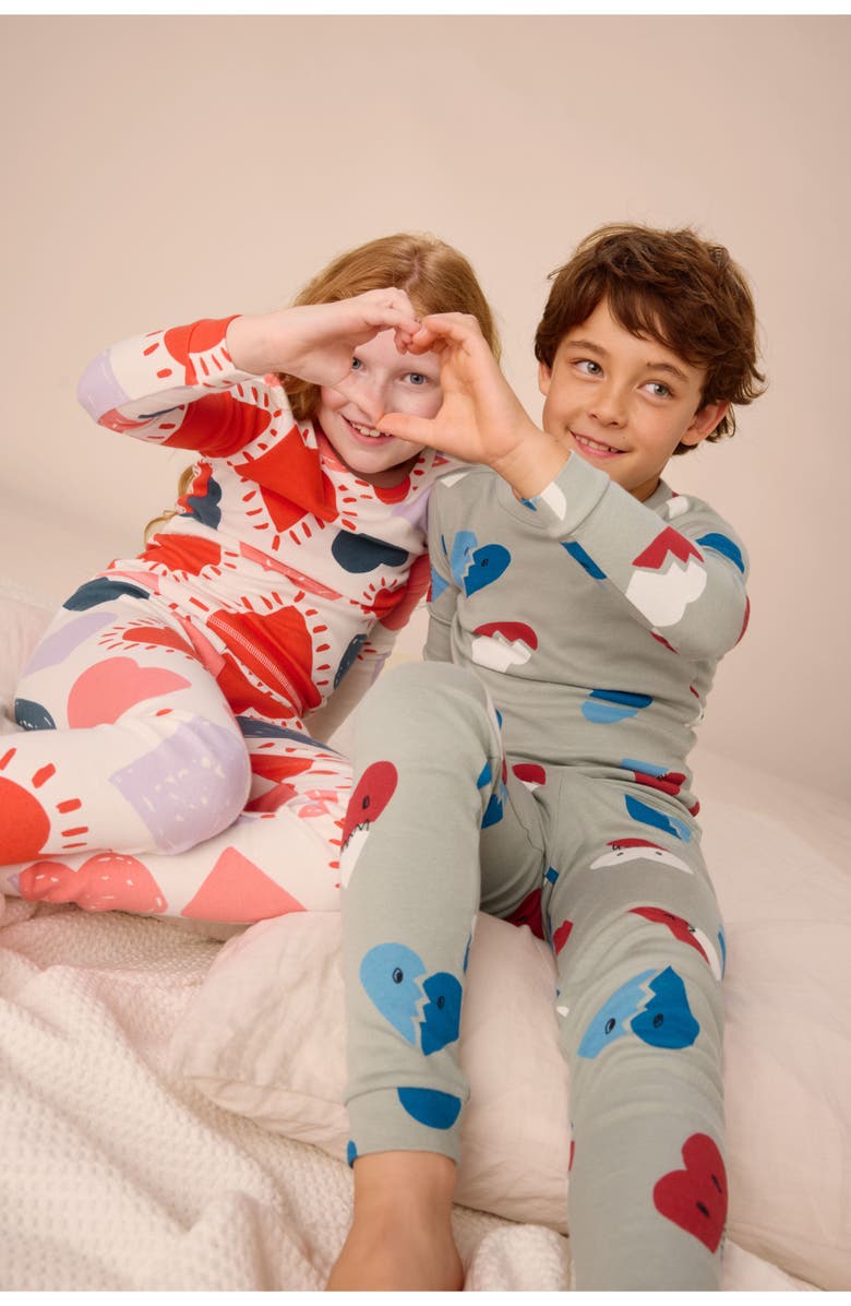Tea Collection Goodnight Pajama Set, Alternate, color, Heartbreaker