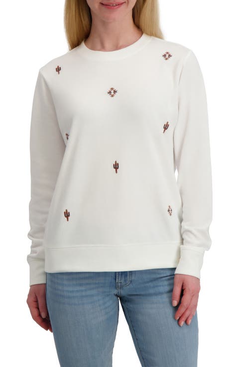 Embroidered Crewneck Sweatshirt